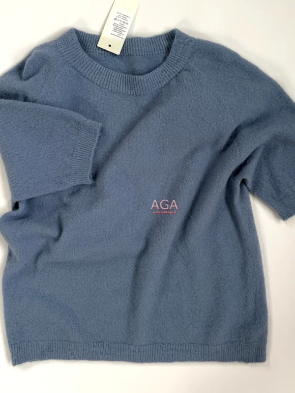 Sweter MAC z baby alpaką pod szyję - Szary