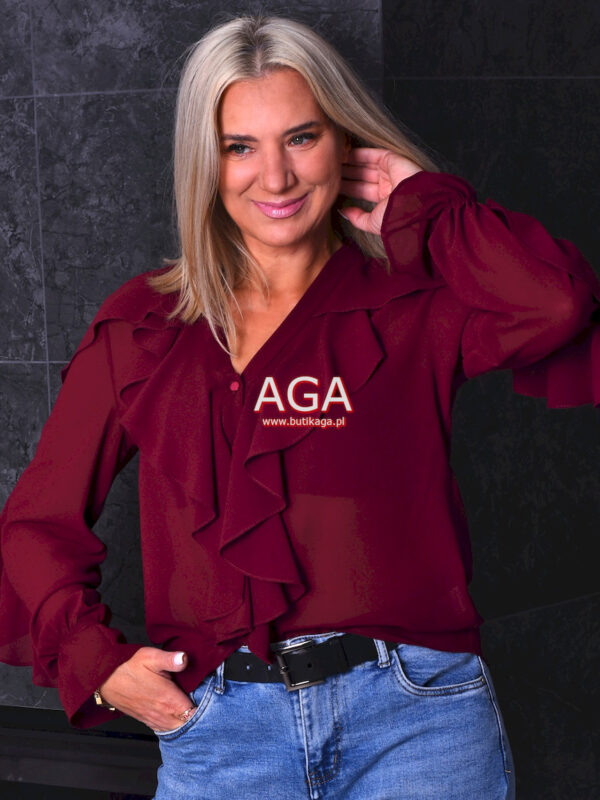Elegancka koszula z żabotem
