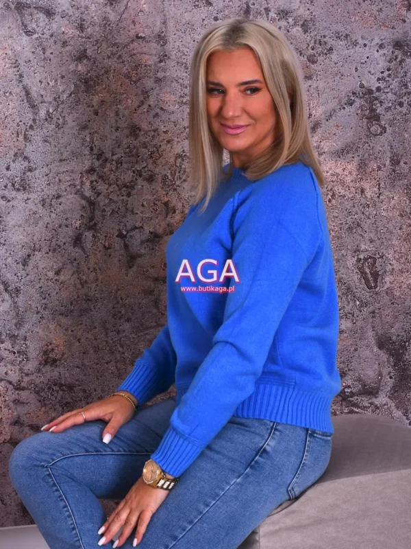 Sweter KRYS wykończony ściągaczami