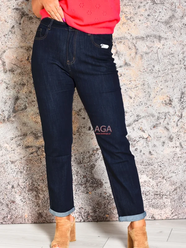 Spodnie jeansy raw denim granatowe